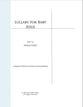 Lullaby for Baby Jesus SATB choral sheet music cover